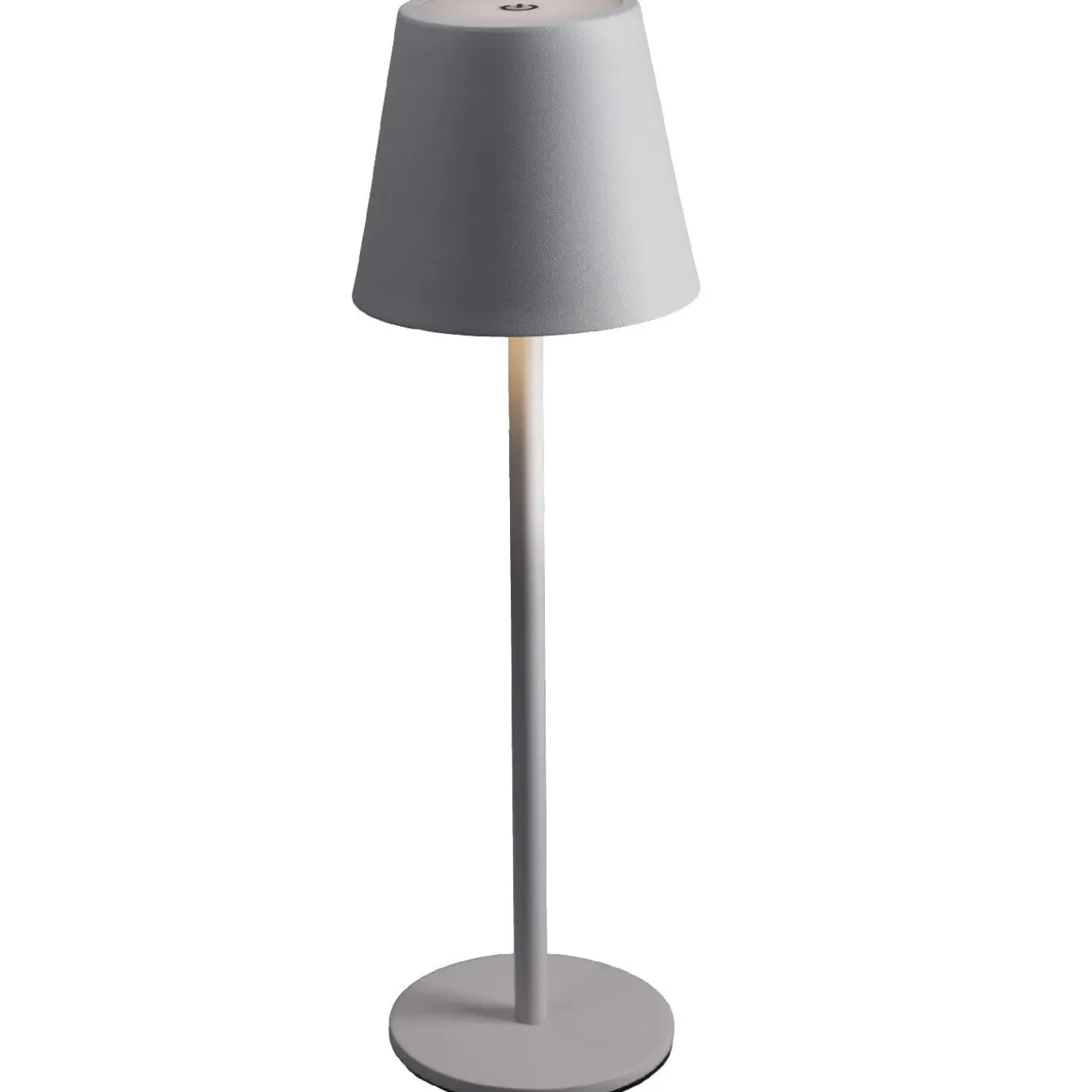 LED-Tischlampe Akku, Weiß, 37 Cm