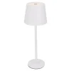 LED-Tischlampe Akku, Weiß, 28 Cm