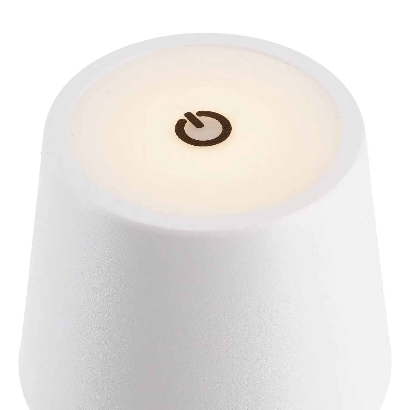 LED-Tischlampe Akku, Weiß, 28 Cm