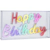 Lichtbox Neon, Happy Birthday, 23 Cm