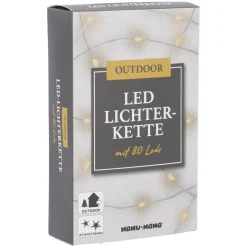 Lichterkette Outdoor, 8 Fuktionen, 80er