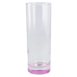 Longdrink-Glas Farbboden, Pink, 300 Ml