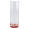 Longdrink-Glas Farbboden, Rot, 300 Ml