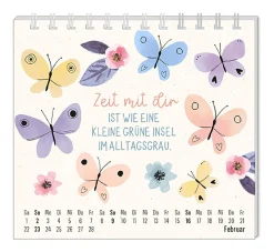 Mini-Tischkalender 2025, Floral