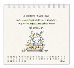 Mini-Tischkalender 2025, Man Muss Mit Allem Rechnen