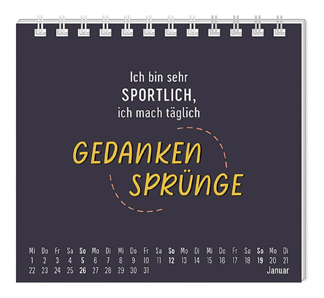 Mini-Tischkalender 2025, Nett Kann Ich Auch