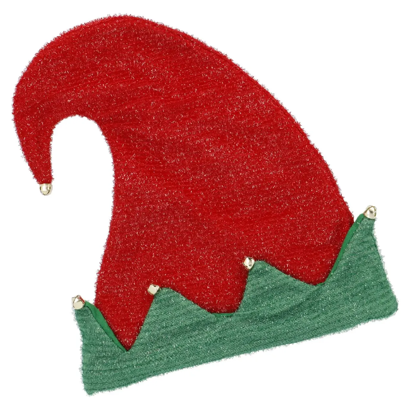 Mütze Wichtel Mit Glöckchen, Rot/grün