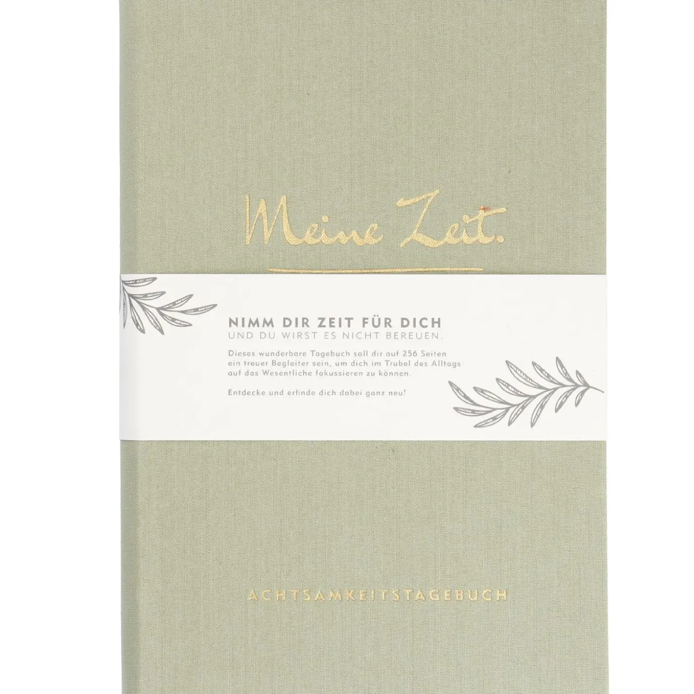 Notizbuch Achtsamkeit, Zeit, Grün