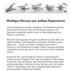 Papierstern, 60 Cm, Konfetti/weiß-champagner