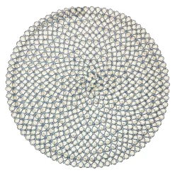 Platzset Aurora, Rund/blau, 38 Cm