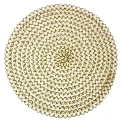 Platzset Aurora, Rund/grün, 38 Cm