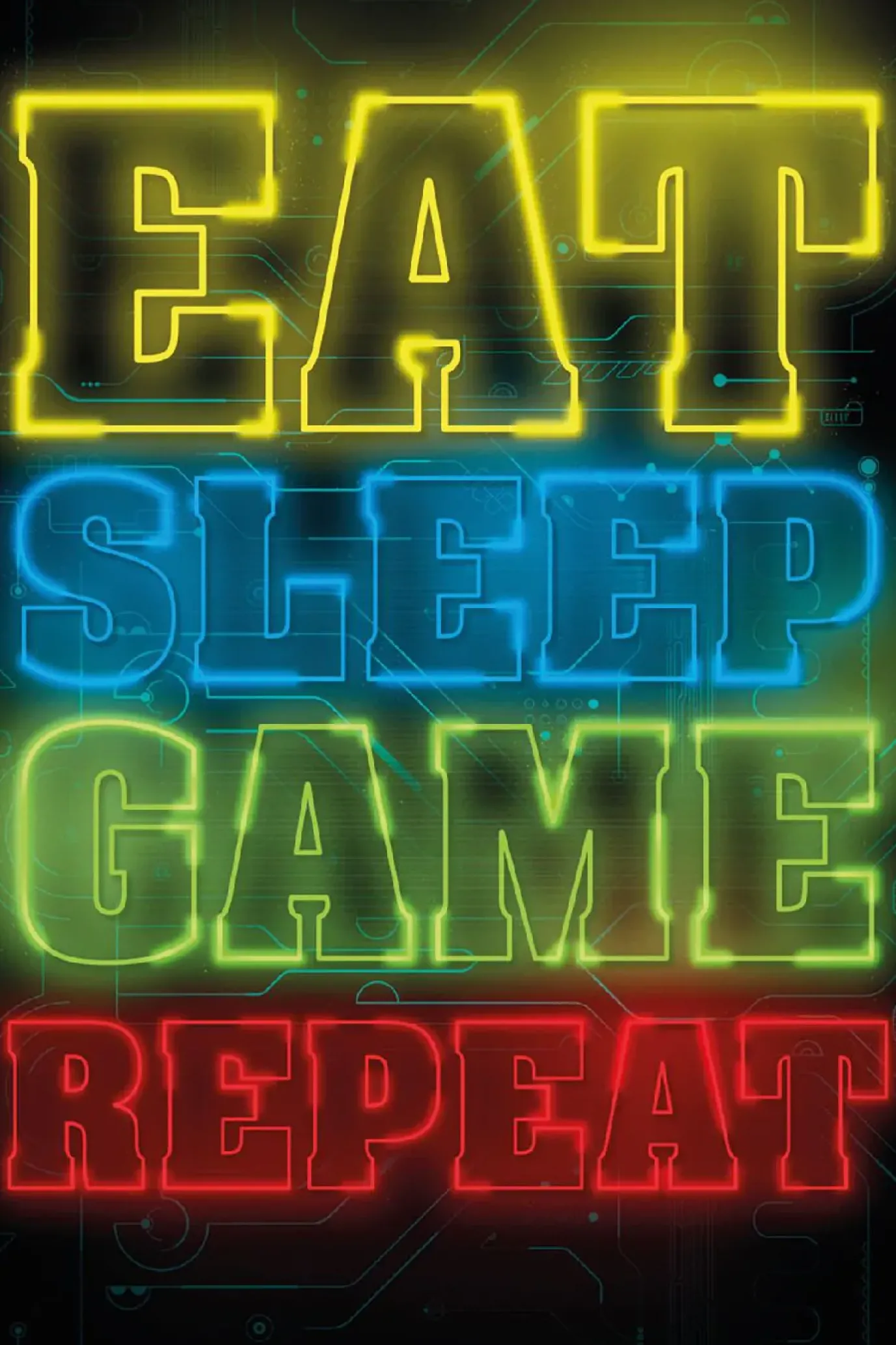 Poster Eat Sleep Game Repeat, Nr. 70