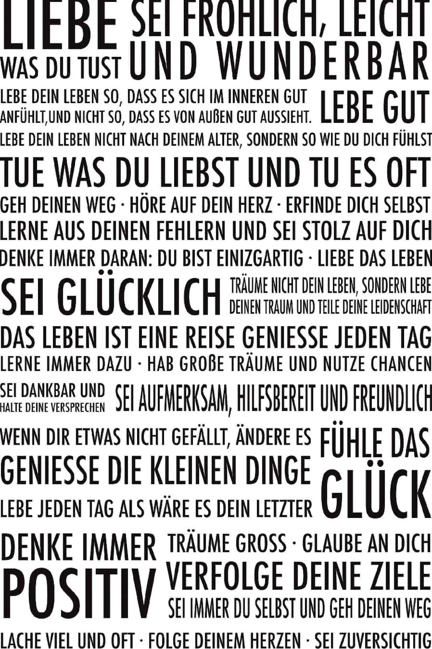 Poster Immer Positiv, Nr. 61