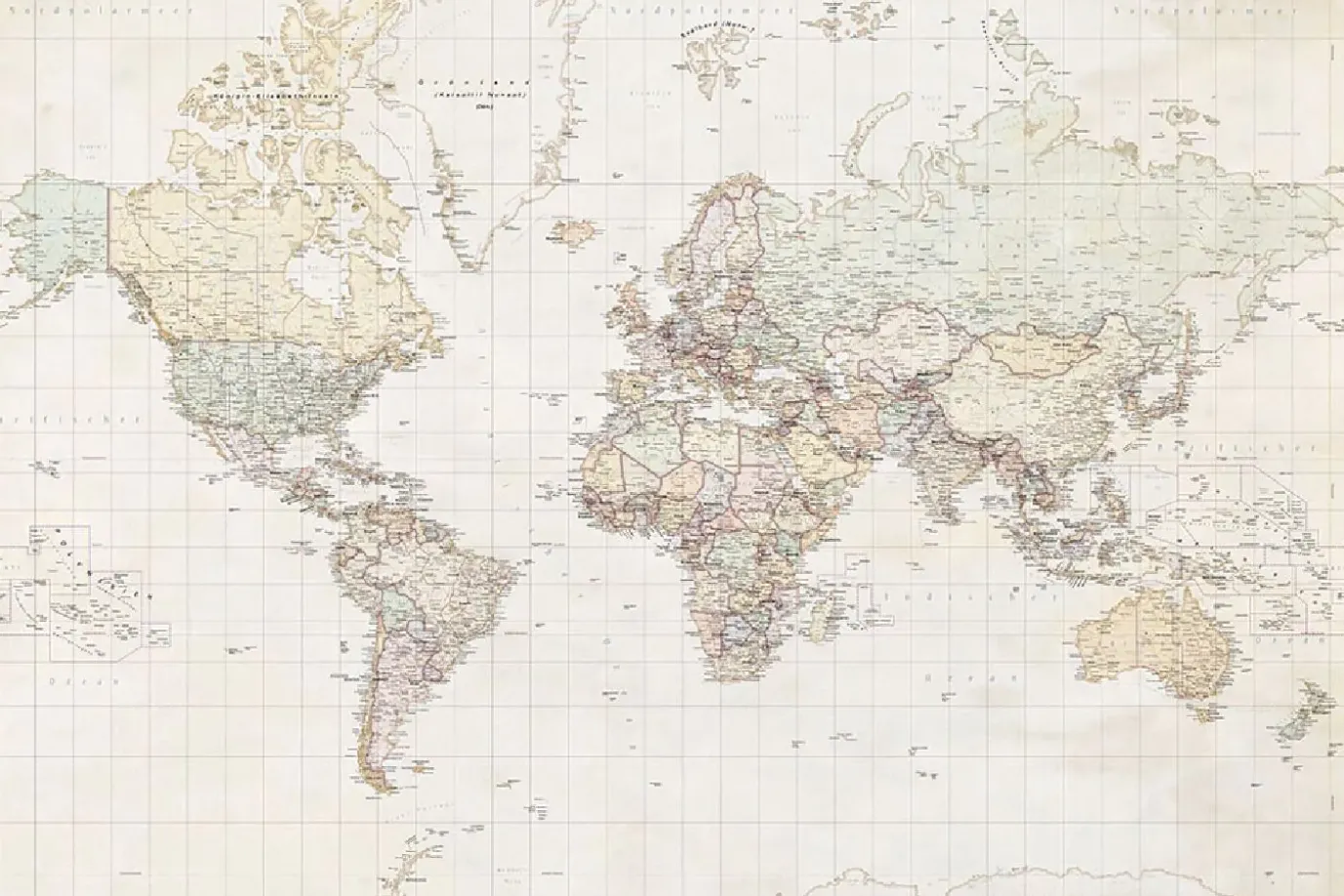 Poster Weltkarte 2016/2017, Nr. 44