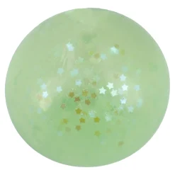 Quetschball Glitter/Maltose, Grün, 6 Cm