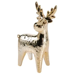 Rentier Metallic, Gold, 17 Cm
