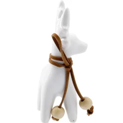 Rentier Schleife, Weiß, 9 Cm