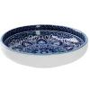 Schale China, Flach, Blau/hellblau, 15 Cm