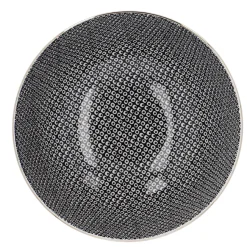 Schale China, Groß, Schwarz/weiß, Perlen