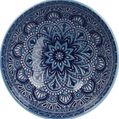 Schale China, Hoch, Blau/hellblau, 9.5 Cm