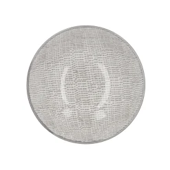 Schale China, Tief, Striche, Dunkelgrau/wss, 13 Cm