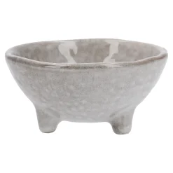 Schale Mit Fuß Dina, Creme, 9 Cm