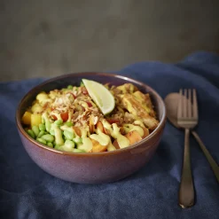 Schale Poke, Braun, 18 Cm