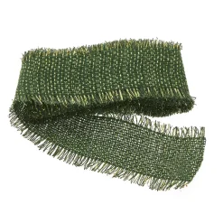 Schleifenband Lurex, Dunkelgrün, 2 M