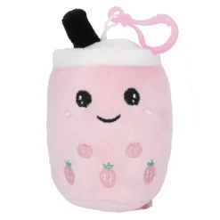 Schlüsselanhänger Bubbletea, Rosa, 13 Cm