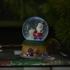 Schneekugel Haus, Grün, 4.5 X 7 Cm