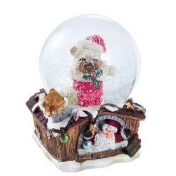 Schneekugel Hund, Mops, 6.5 X 9 Cm