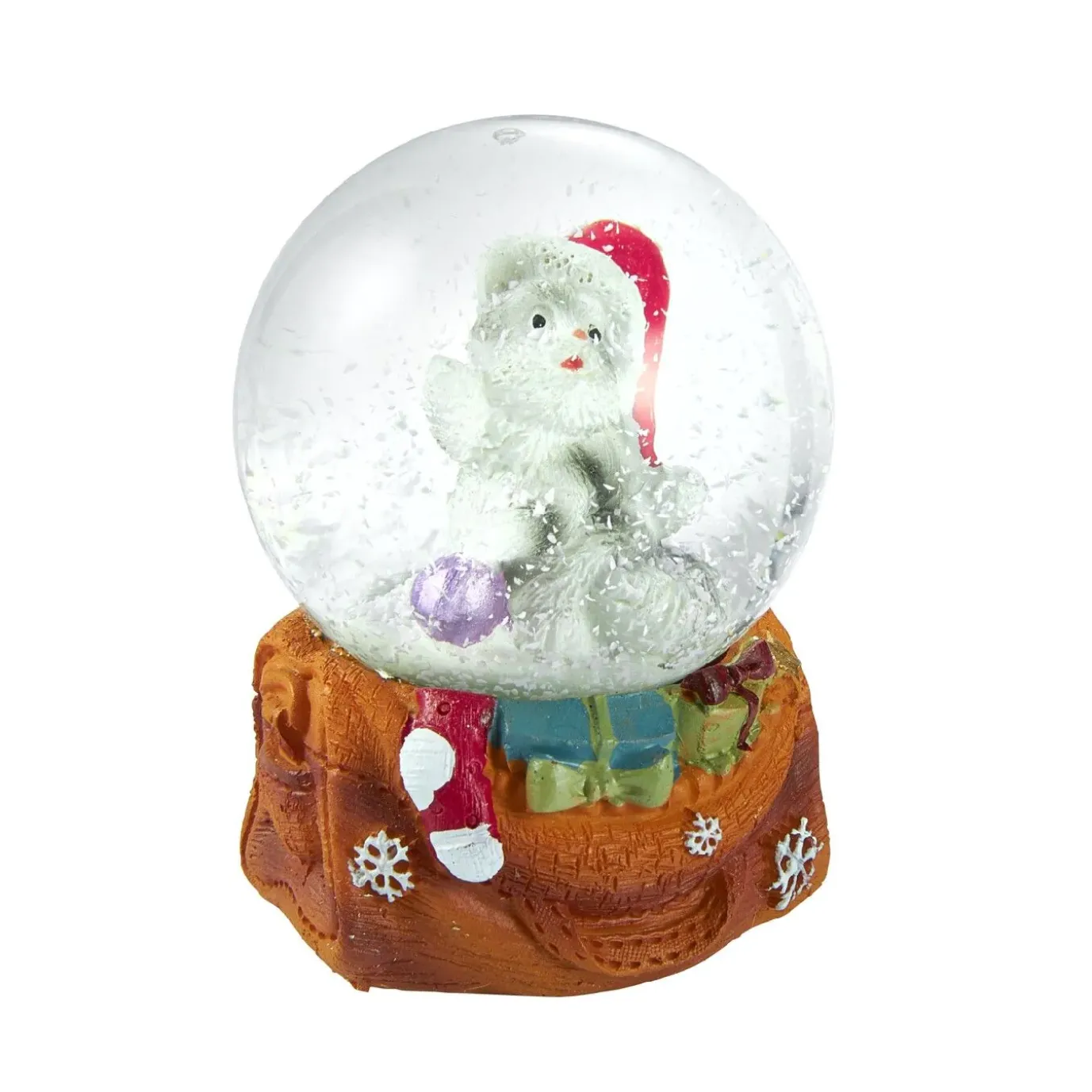 Schneekugel Katze, Grau, 4.5 X 6 Cm