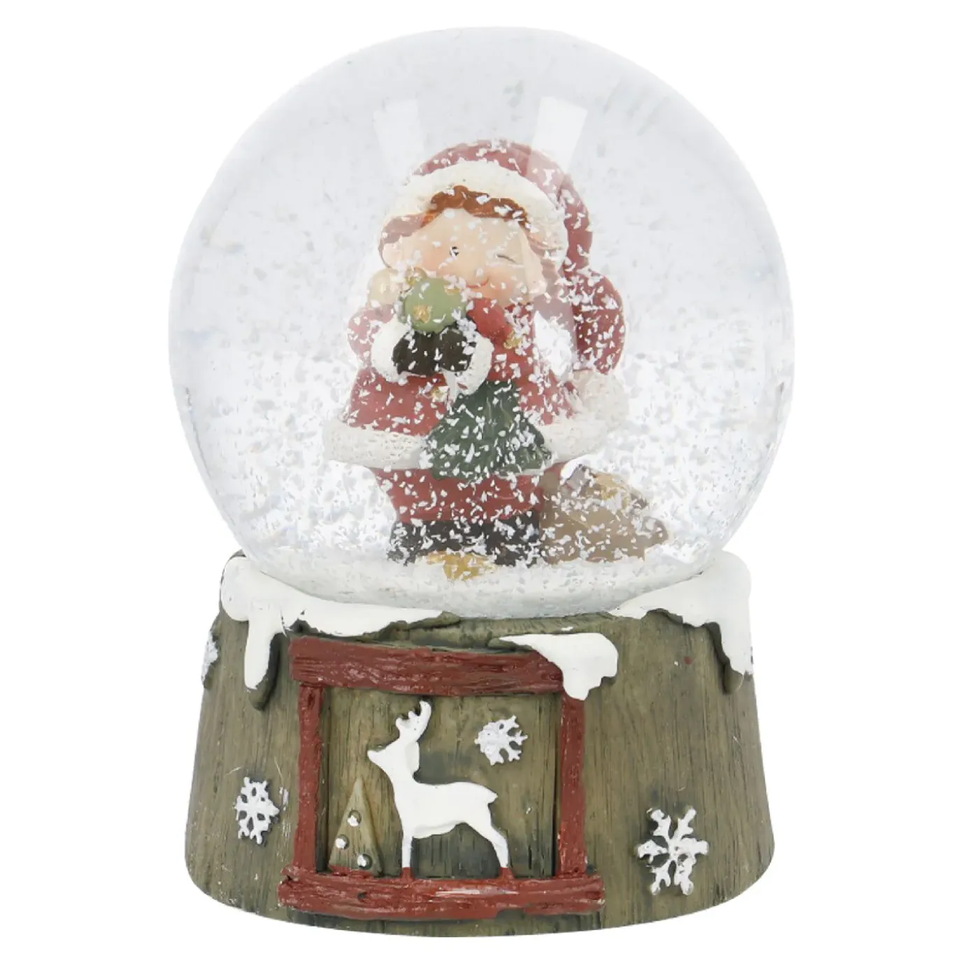 Schneekugel Kind, Zwinker, 6.5 X 9 Cm