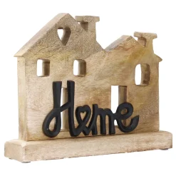 Schriftzug Home, Häuser, Schwarz