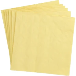 Serviette Artdeco, Prägung, Gelb, 16 Stück