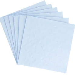 Serviette Artdeco, Prägung, Hellblau, 16 Stück