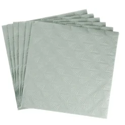 Serviette Artdeco, Prägung, Mintgrün, 16 Stück