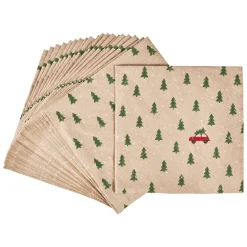 Serviette Auto/Bäume, 20 Stück