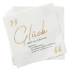Serviette Glück/gold, 20 Stück