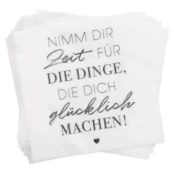 Serviette Nimm Dir Zeit, 20 Stück