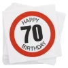 Servietten, 20 Stück, 70 Jahre