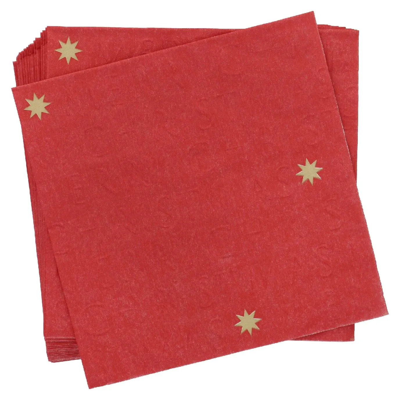 Servietten Xmas/Prägung, Rot, 20 Stück
