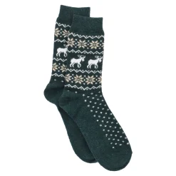 Socke Winter, Herren, Elch/grün, Größe 42-46