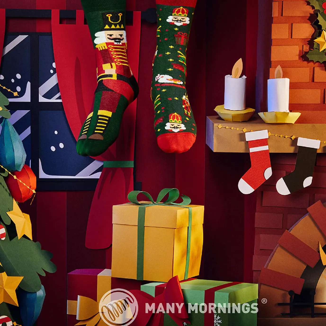 Socken Xmas, Nussknacker, Gr. 43-46