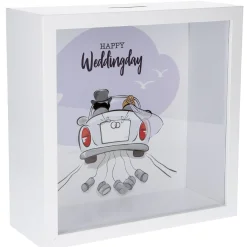 Spardose Mit Spruch, Weddingday, 25 X 25 Cm