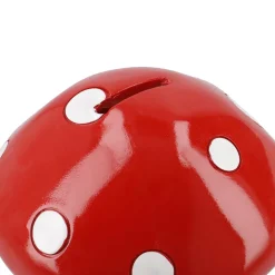 Spardose Pilz, Rot, 15 Cm