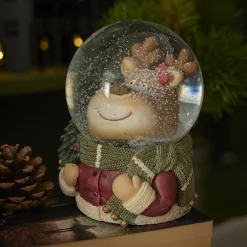 Spieluhr Weihnachten, Rentier, 10 X 14 Cm