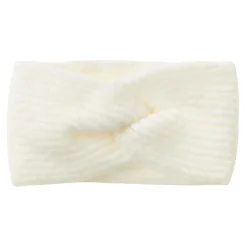 Stirnband Melange Mit Knoten, Offwhite