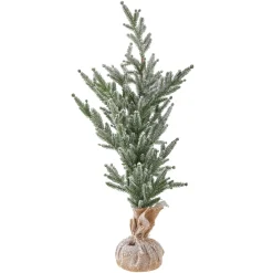 Tanne Schnee Mit Juteballen, 90 Cm