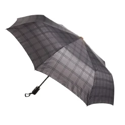 Taschenschirm Karo, Grau